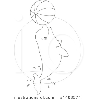 Beluga Whale Clipart #1403574 by Alex Bannykh