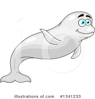 Royalty-Free (RF) Beluga Whale Clipart Illustration by Vector Tradition SM - Stock Sample #1341233