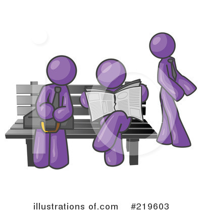 Purple Man Clipart #219603 by Leo Blanchette