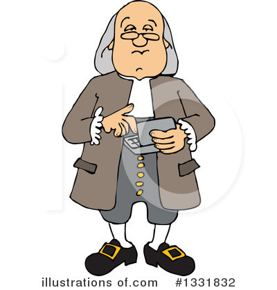 Royalty-Free (RF) Benjamin Franklin Clipart Illustration by djart - Stock Sample #1331832