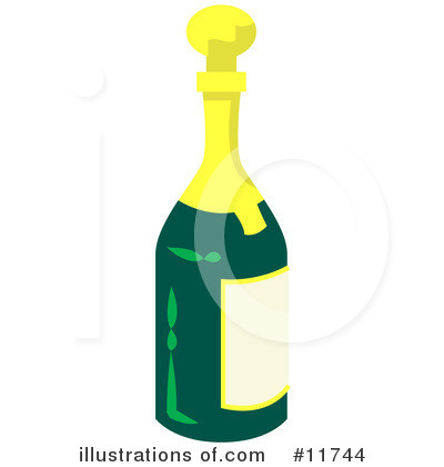 Champagne Clipart #11744 by AtStockIllustration