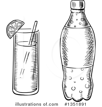 Soda Bottle Clipart #1351891 by Vector Tradition SM