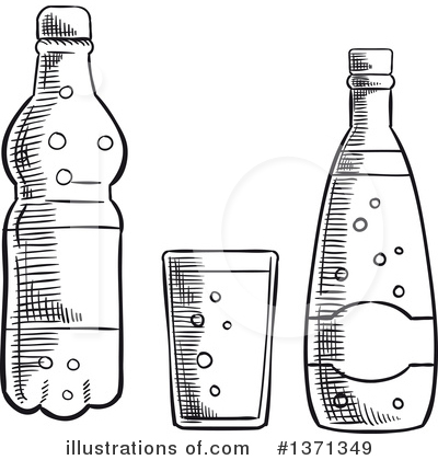 Water Bottle Clipart #1371349 by Vector Tradition SM