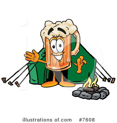 Beer Mug Character Clipart #7608 by Mascot Junction