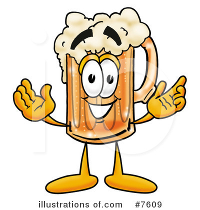 Beer Mug Character Clipart #7609 by Mascot Junction