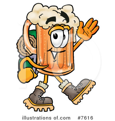 Beer Mug Clipart #7616 by Mascot Junction