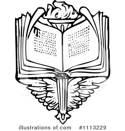 Open Book Clipart #1113229 by Prawny Vintage