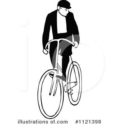 Royalty-Free (RF) Bicycle Clipart Illustration by Prawny Vintage - Stock Sample #1121398