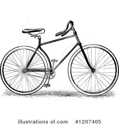 Bicycle Clipart #1207405 by Prawny Vintage