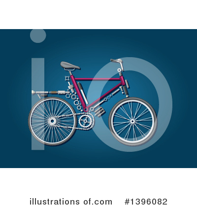 Royalty-Free (RF) Bicycle Clipart Illustration by Vector Tradition SM - Stock Sample #1396082