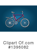 Bicycle Clipart #1396082 by Vector Tradition SM