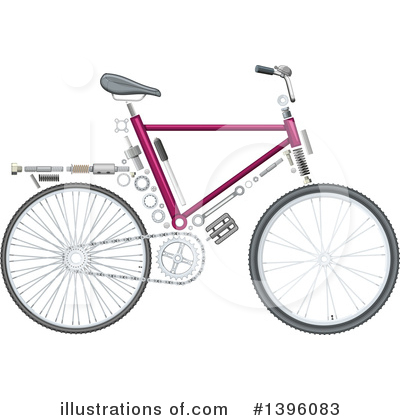 Royalty-Free (RF) Bicycle Clipart Illustration by Vector Tradition SM - Stock Sample #1396083