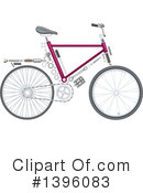 Bicycle Clipart #1396083 by Vector Tradition SM
