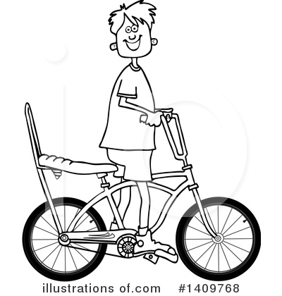Royalty-Free (RF) Bicycle Clipart Illustration by djart - Stock Sample #1409768