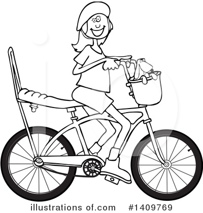 Royalty-Free (RF) Bicycle Clipart Illustration by djart - Stock Sample #1409769