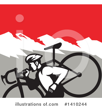 Royalty-Free (RF) Bicycle Clipart Illustration by patrimonio - Stock Sample #1410244