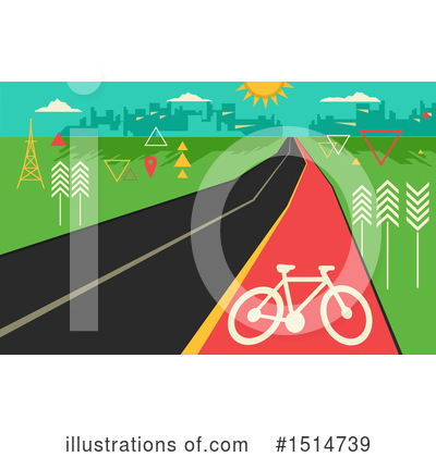 Royalty-Free (RF) Bicycle Clipart Illustration by BNP Design Studio - Stock Sample #1514739