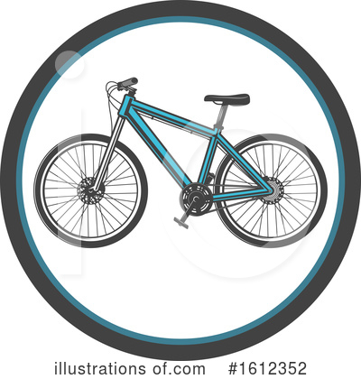 Bicycle Clipart #1612352 by Vector Tradition SM