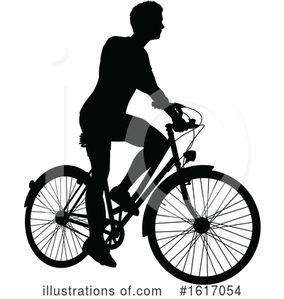 Cyclist Clipart #1617054 by AtStockIllustration