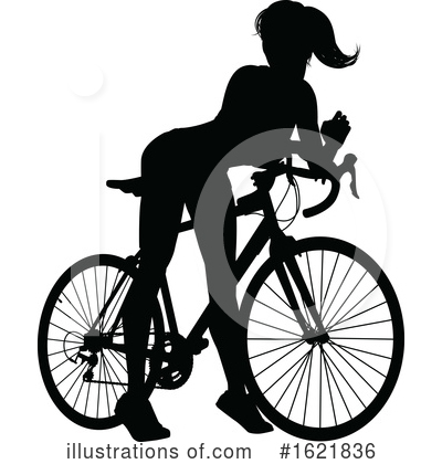 Cyclist Clipart #1621836 by AtStockIllustration