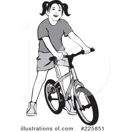 Royalty-Free (RF) Bicycle Clipart Illustration by David Rey - Stock Sample #225851