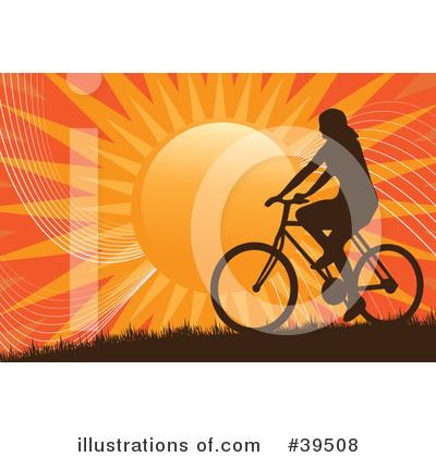 Royalty-Free (RF) Bicycle Clipart Illustration by Arena Creative - Stock Sample #39508