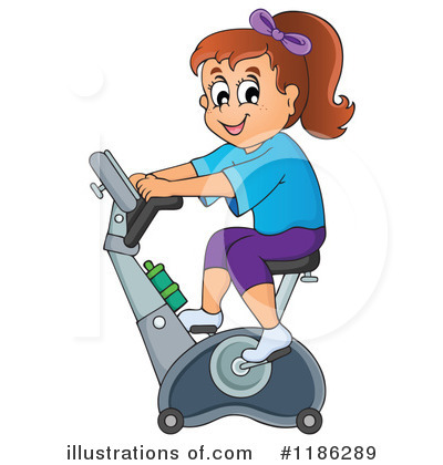 Royalty-Free (RF) Bicycling Clipart Illustration by visekart - Stock Sample #1186289