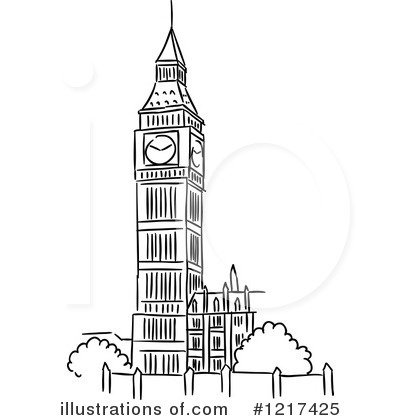 Big Ben Clipart #1217425 by Vector Tradition SM