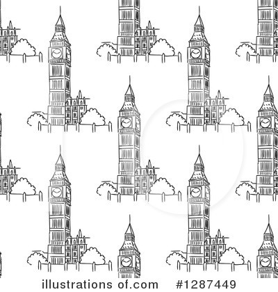 Clock Tower Clipart #1287449 by Vector Tradition SM