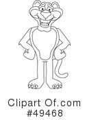 Big Cat Mascot Clipart #49468 by Mascot Junction