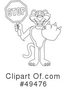 Big Cat Mascot Clipart #49476 by Mascot Junction