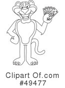 Big Cat Mascot Clipart #49477 by Mascot Junction