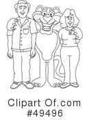 Big Cat Mascot Clipart #49496 by Mascot Junction