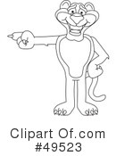 Big Cat Mascot Clipart #49523 by Mascot Junction