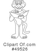 Big Cat Mascot Clipart #49526 by Mascot Junction