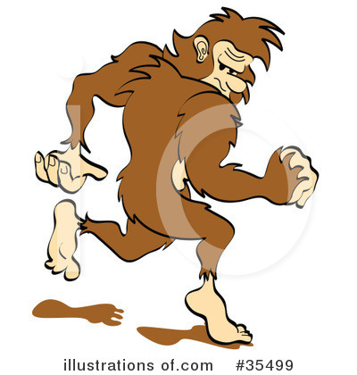 Royalty-Free (RF) Big Foot Clipart Illustration by Andy Nortnik - Stock Sample #35499