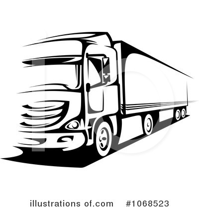 Royalty-Free (RF) Big Rig Clipart Illustration by Vector Tradition SM - Stock Sample #1068523