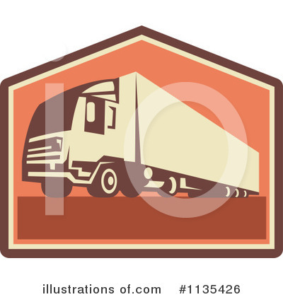 Trucking Clipart #1135426 by patrimonio