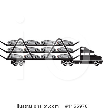 Big Rig Clipart #1155978 by Lal Perera