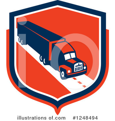 Trucking Clipart #1248494 by patrimonio
