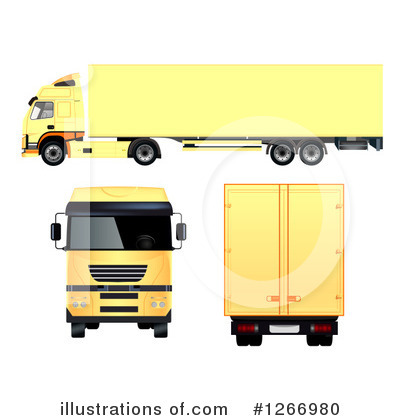 Delivery Truck Clipart #1266980 by vectorace