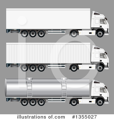 Royalty-Free (RF) Big Rig Clipart Illustration by vectorace - Stock Sample #1355027