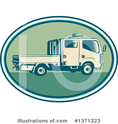 Trucking Clipart #1371223 by patrimonio