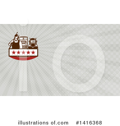 Royalty-Free (RF) Big Rig Clipart Illustration by patrimonio - Stock Sample #1416368