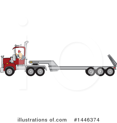 Truck Driver Clipart #1446374 by djart