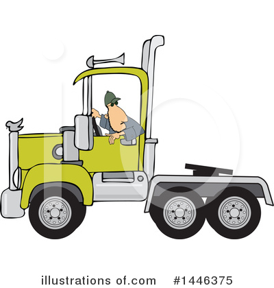 Truck Driver Clipart #1446375 by djart