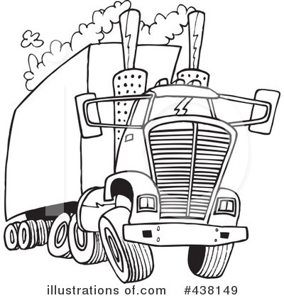 Big Rig Clipart #438149 by toonaday