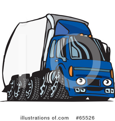 Truck Clipart #65526 by Dennis Holmes Designs