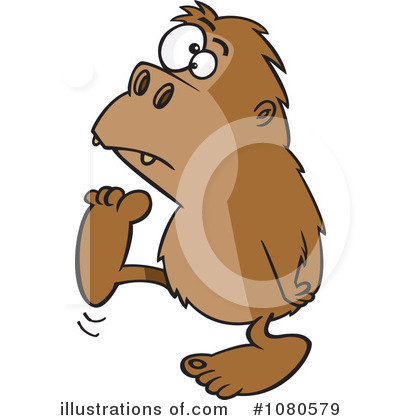 Royalty-Free (RF) Bigfoot Clipart Illustration by toonaday - Stock Sample #1080579