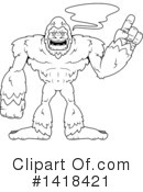 Bigfoot Clipart #1418421 by Cory Thoman